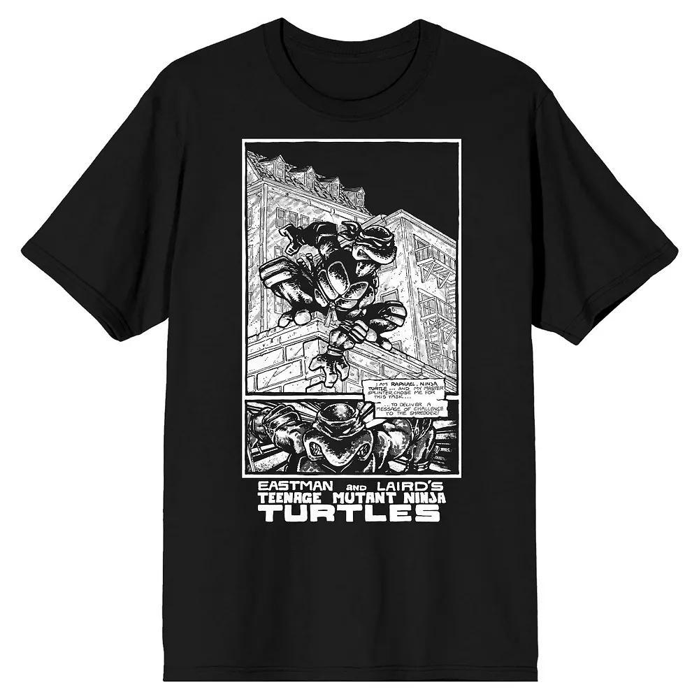 Men's Teenage Mutant Ninja Turtles Comic Origins Raphael Graphic Tee, Size: Medium, Black Product Image