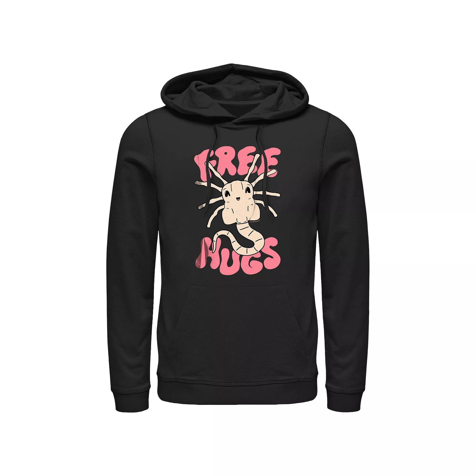 Men's Aliens Free Hugs Graphic Hoodie, Size: XL, Black Product Image