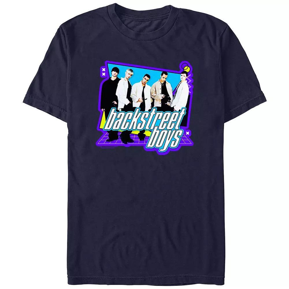 Men's Backstreet Boys 90's Style Graphic Tee, Size: XS, Blue Product Image