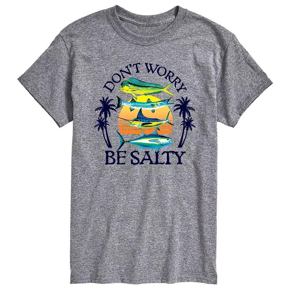 Big & Tall Dont Worry Be Salty Graphic Tee, Mens Product Image