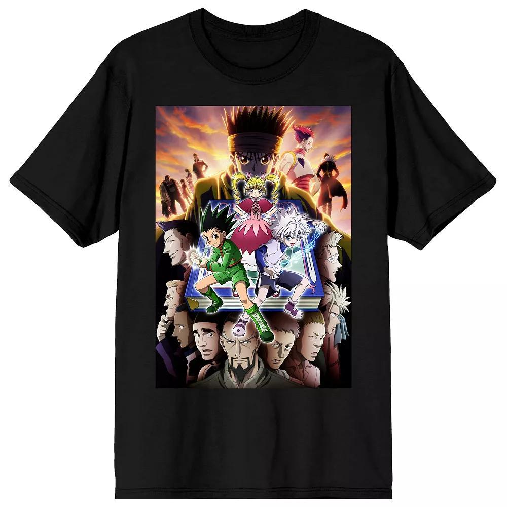 Men's Hunter X Hunter Anime Character Collage Tee, Size: Medium, Black Product Image