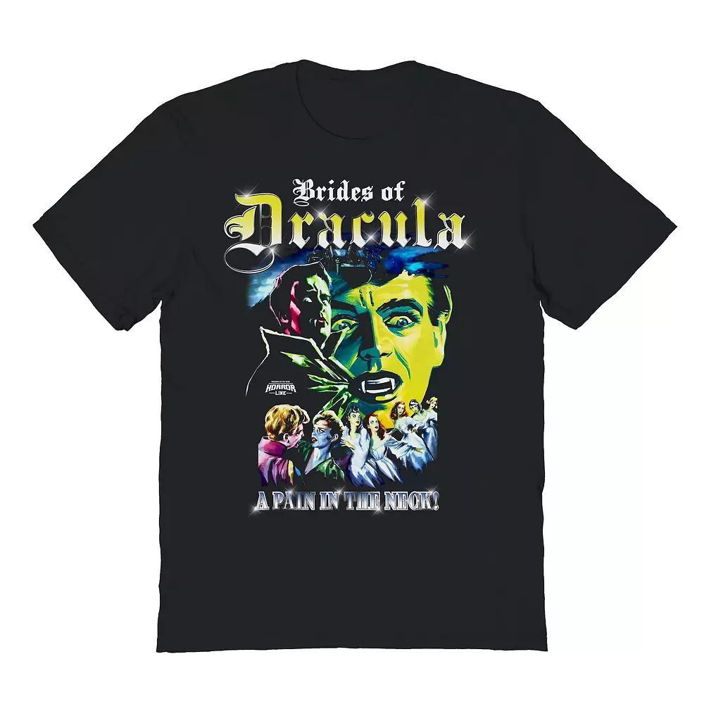 Men's Dracula Pain Horror Graphic Tee, Size: Medium, Black Product Image