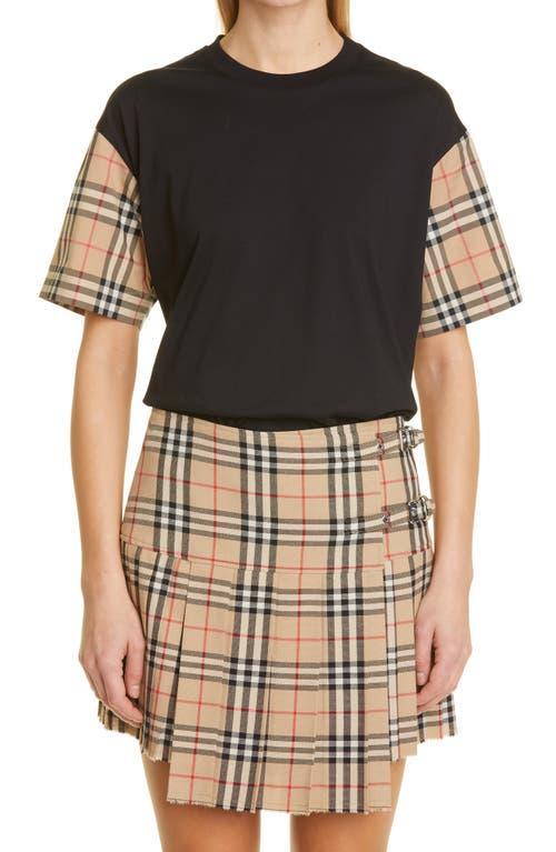 Oversized Vintage Check T-Shirt Product Image
