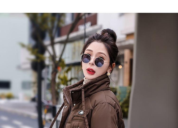 Hooded Zip-Up Puffer Jacket Product Image