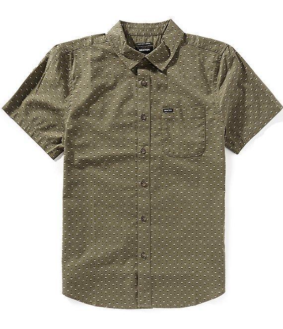 Brixton Charter Micro Floral Print Short Sleeve Woven Shirt Product Image