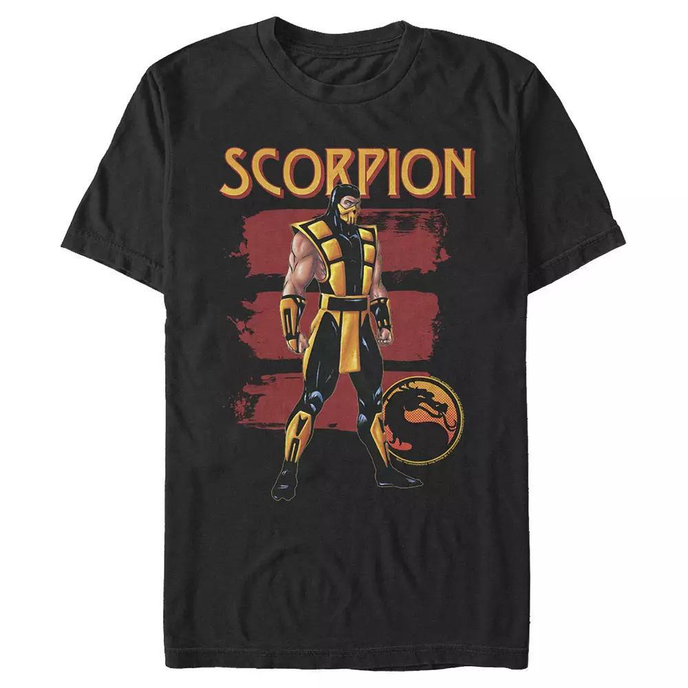Men's Mortal Kombat SCORPION Graphic Tee, Size: XL, Black Product Image