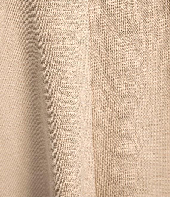 Eileen Fisher Organic Cotton Slub Rib Knit V-Neck Cap Sleeve Square Top Product Image