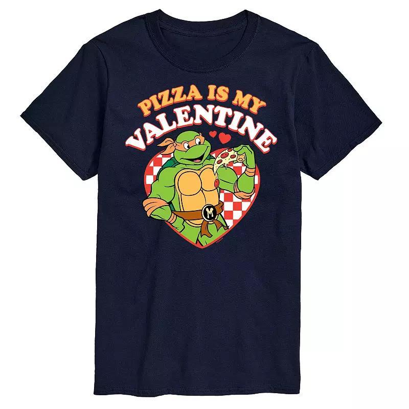 Men's TMNT Pizza Is My Valentine Tee, Size: XL, Blue Product Image