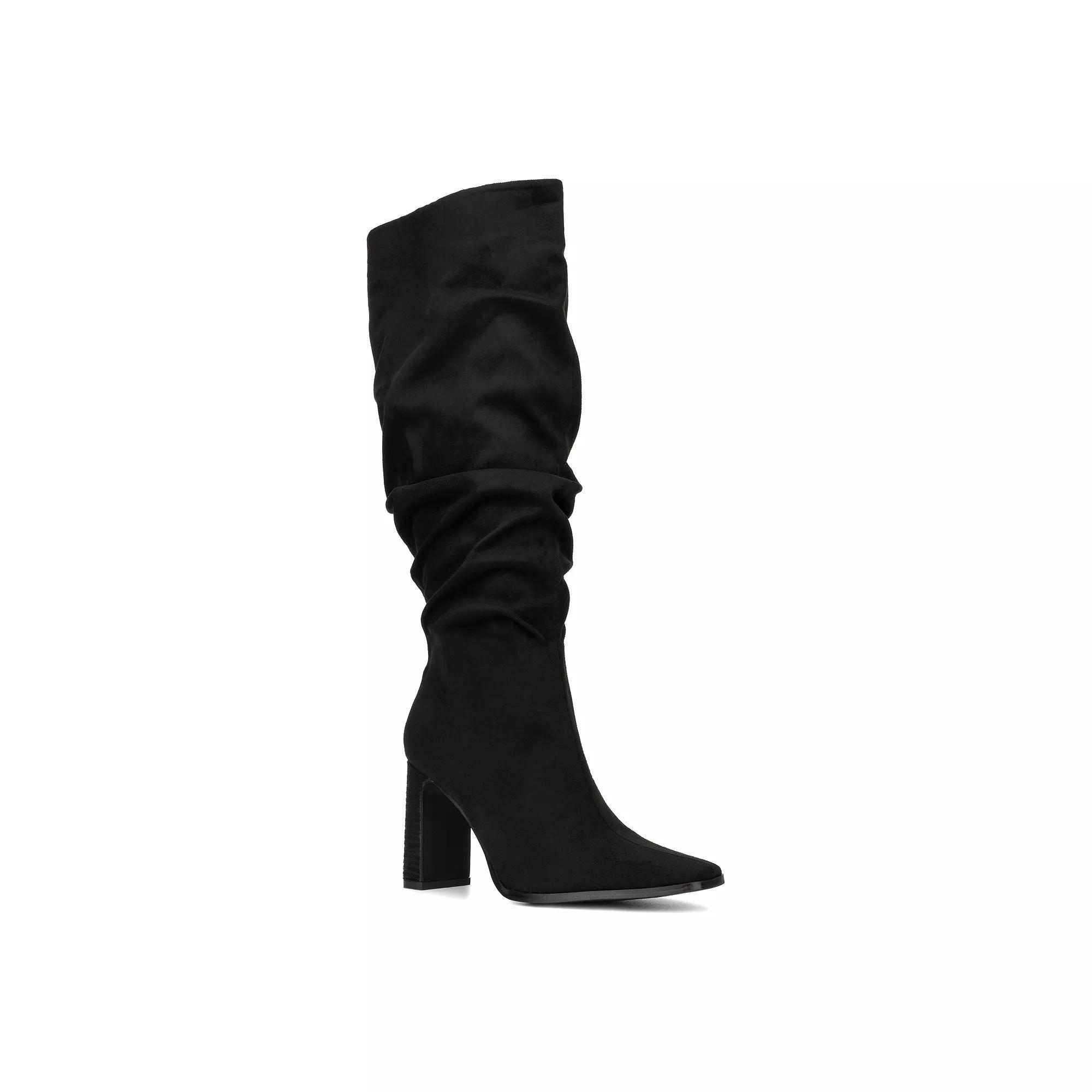 Fashion to Figure Selena Women's Wide Width Knee High Boots, Size: 9 Wide, Red Product Image