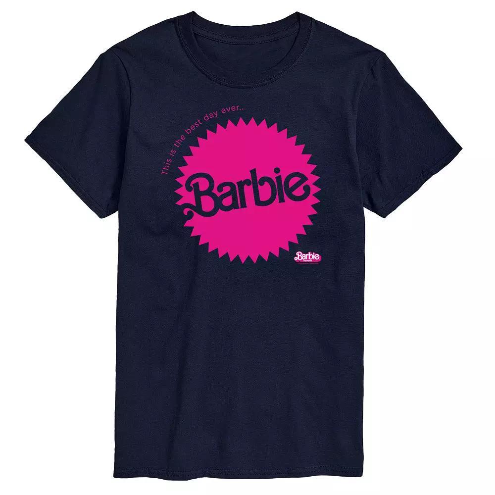 Big & Tall Barbie™ The Movie Mattel Barbie Burst Graphic Tee, Men's, Size: XXL Tall, Blue Product Image