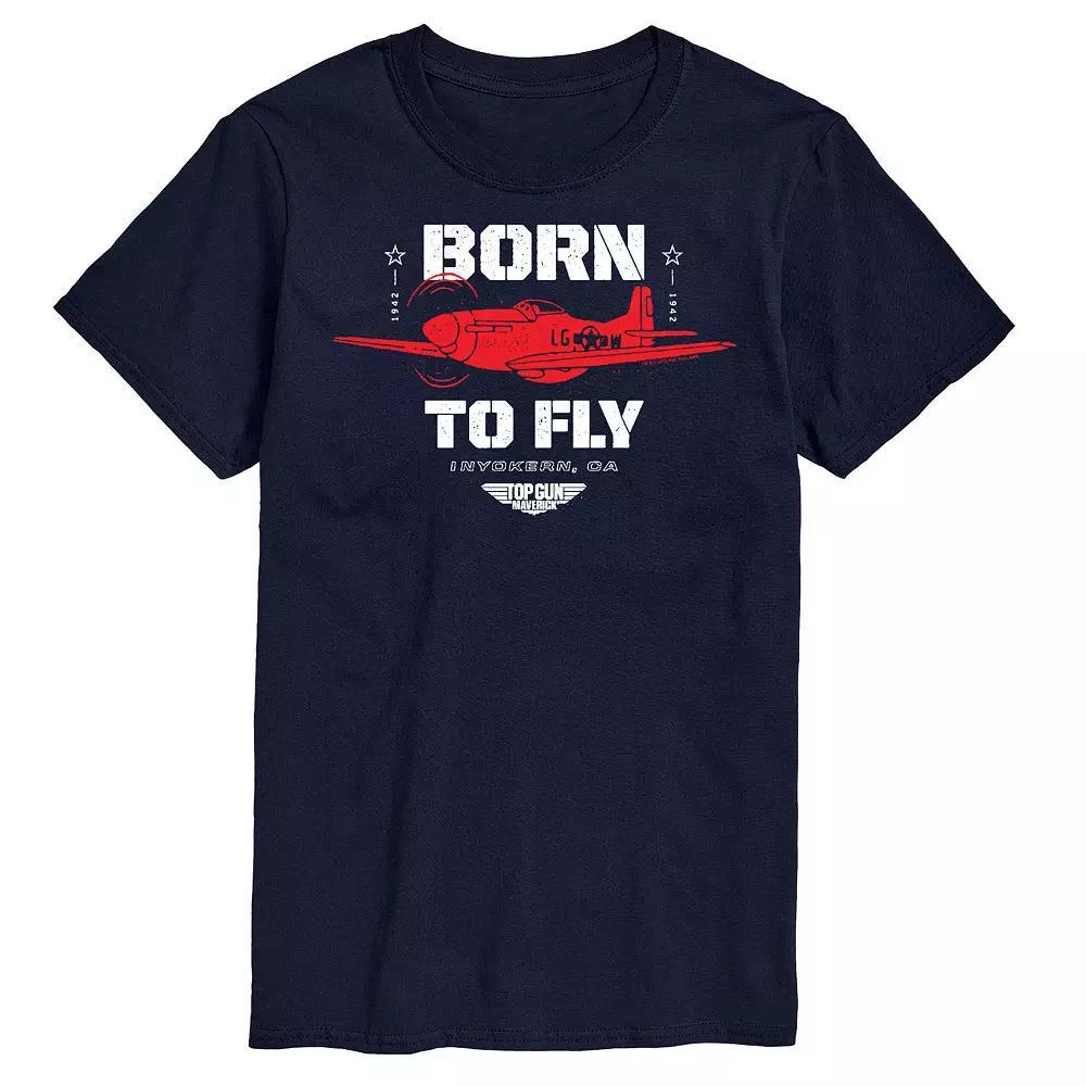 Big & Tall Top Gun Maverick Born To Fly, Mens Product Image