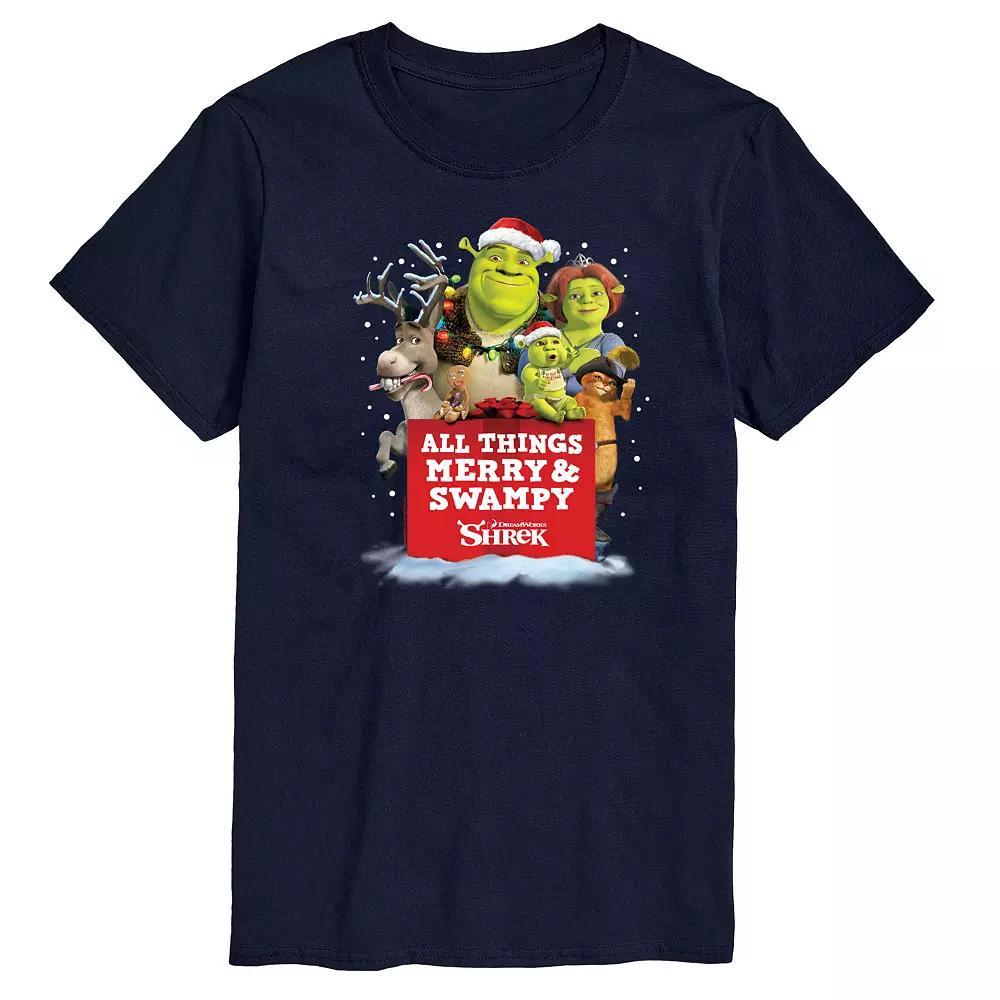 Mens Shrek All Things Merry And Swampy Graphic Tee Product Image