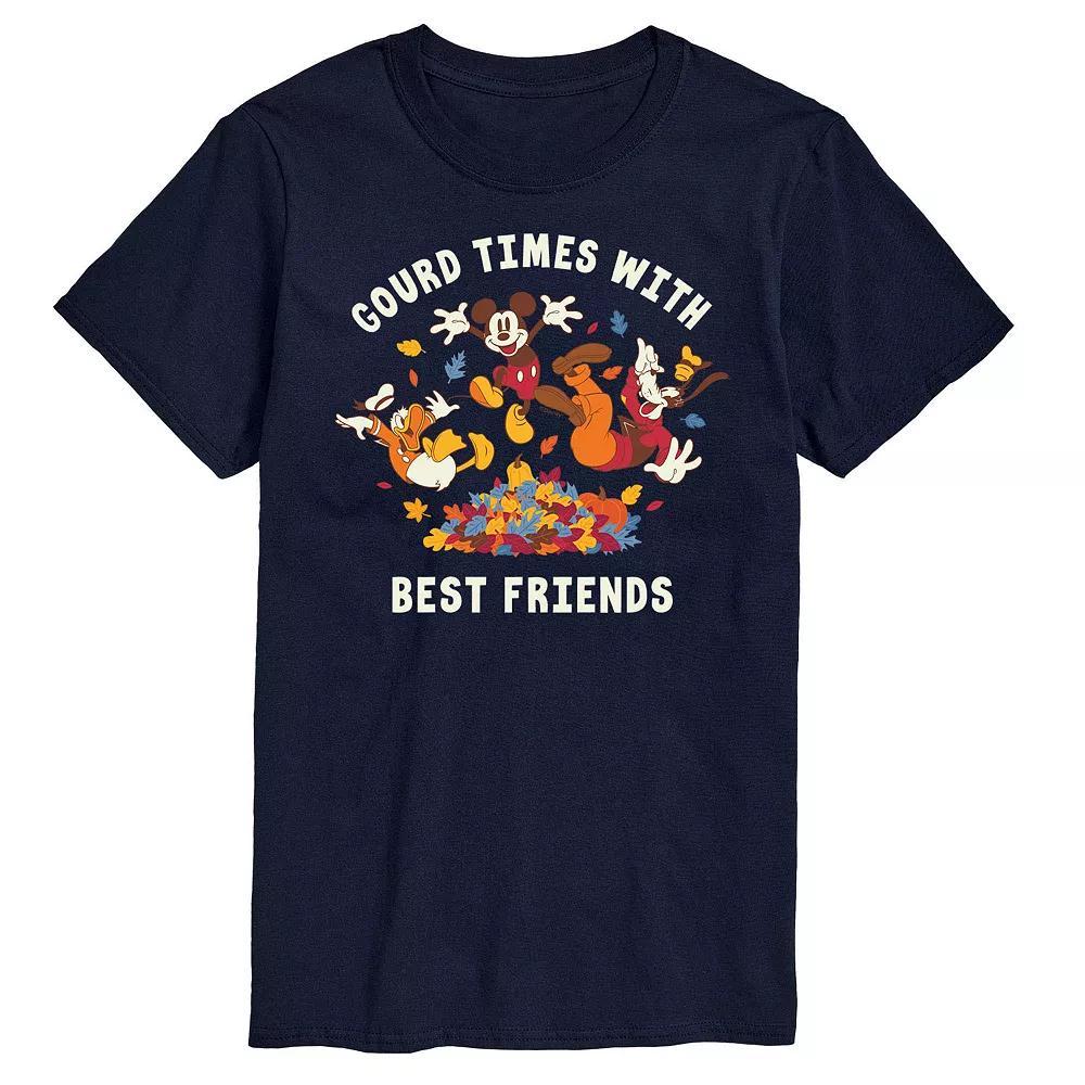 Disneys Mickey Mouse and Friends Big & Tall Gourd Times With Best Friends Graphic Tee, Mens Product Image