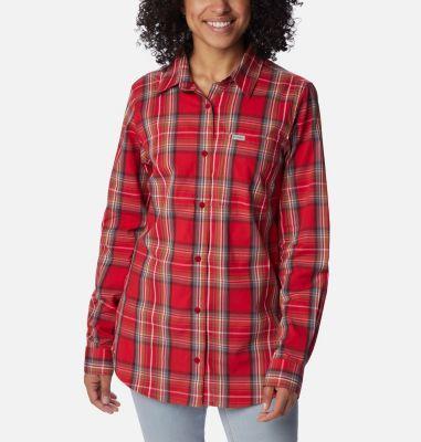Columbia Womens Anytime Patterned Long-Sleeve Shirt Product Image