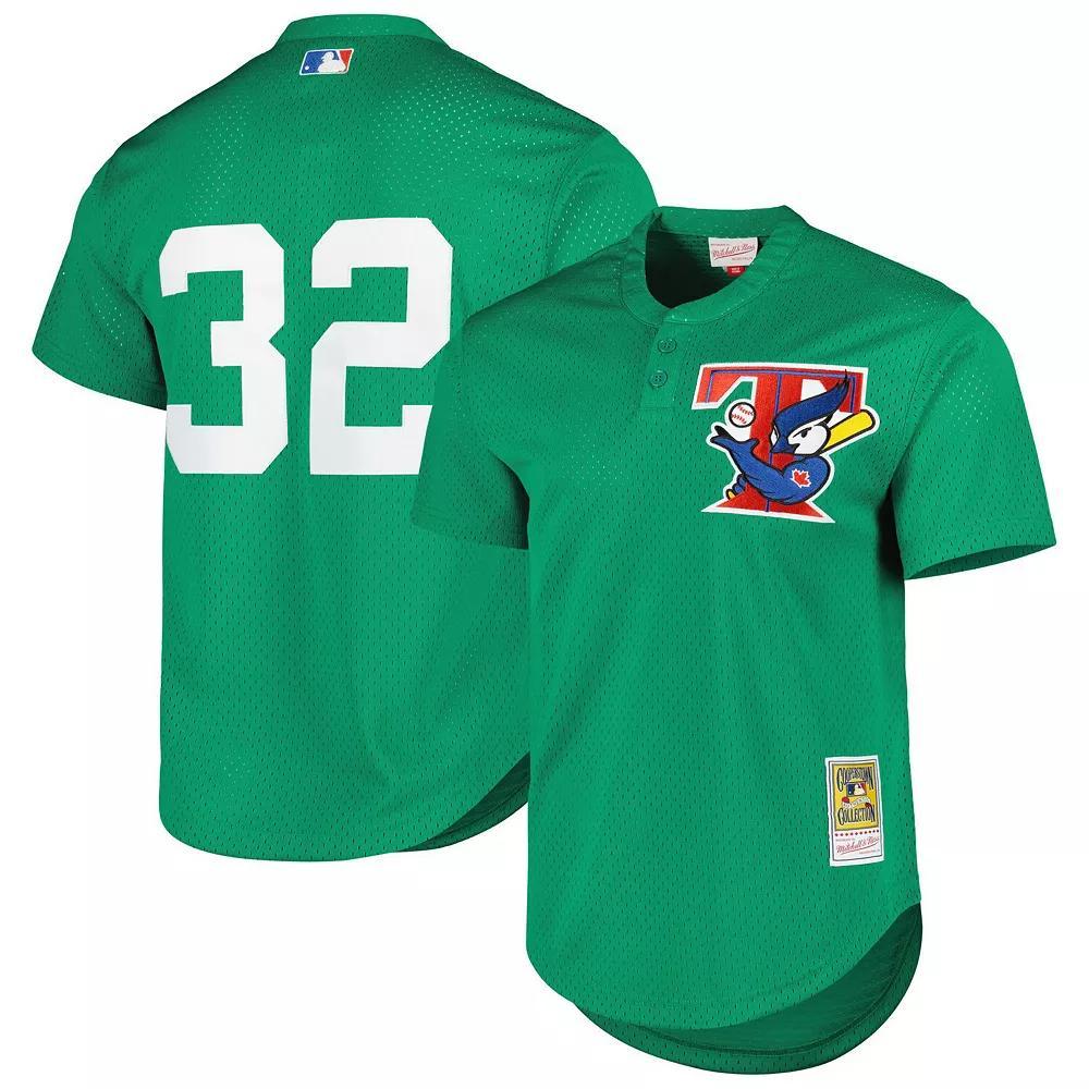 Men's Mitchell & Ness  Green Toronto Blue Jays Cooperstown Collection Mesh Batting Practice Jersey, Size: Large, Jay Green Product Image