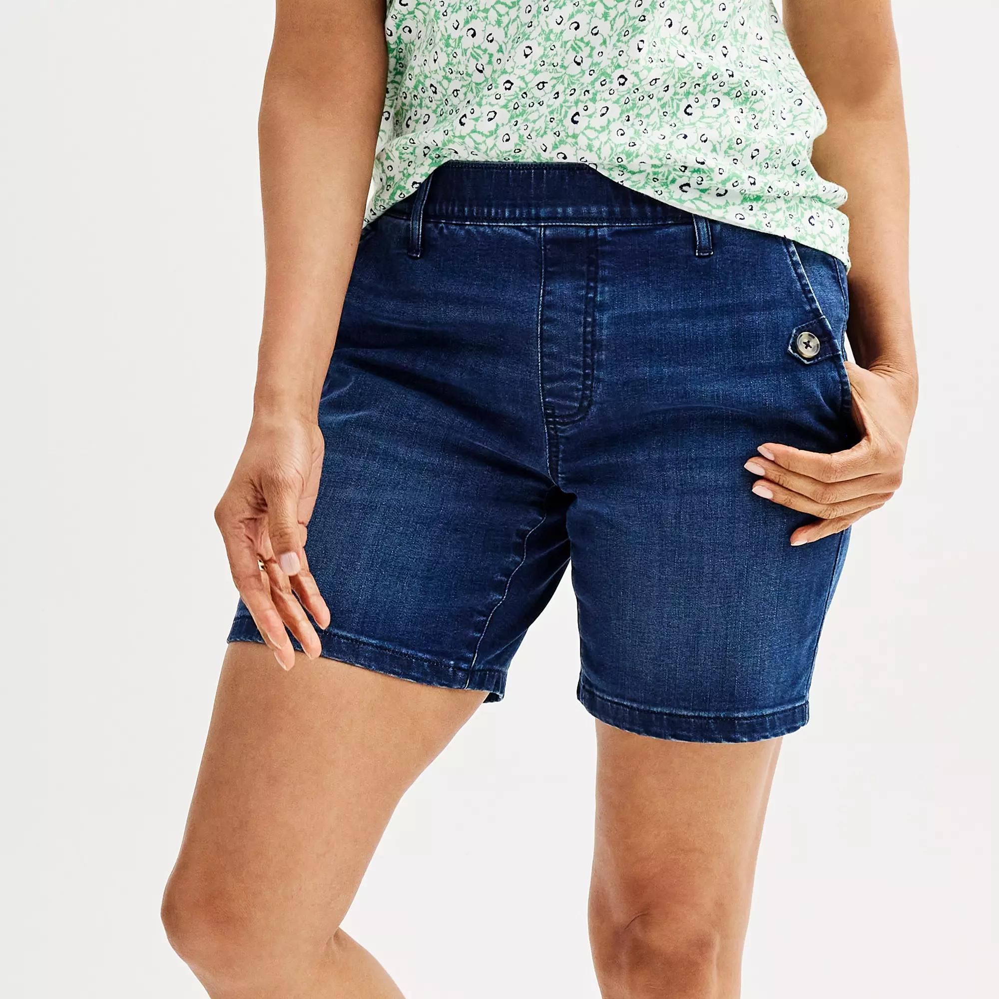 Women's Croft & Barrow® Modern Pull-On Shorts, Size: XS, Dark Blue Product Image