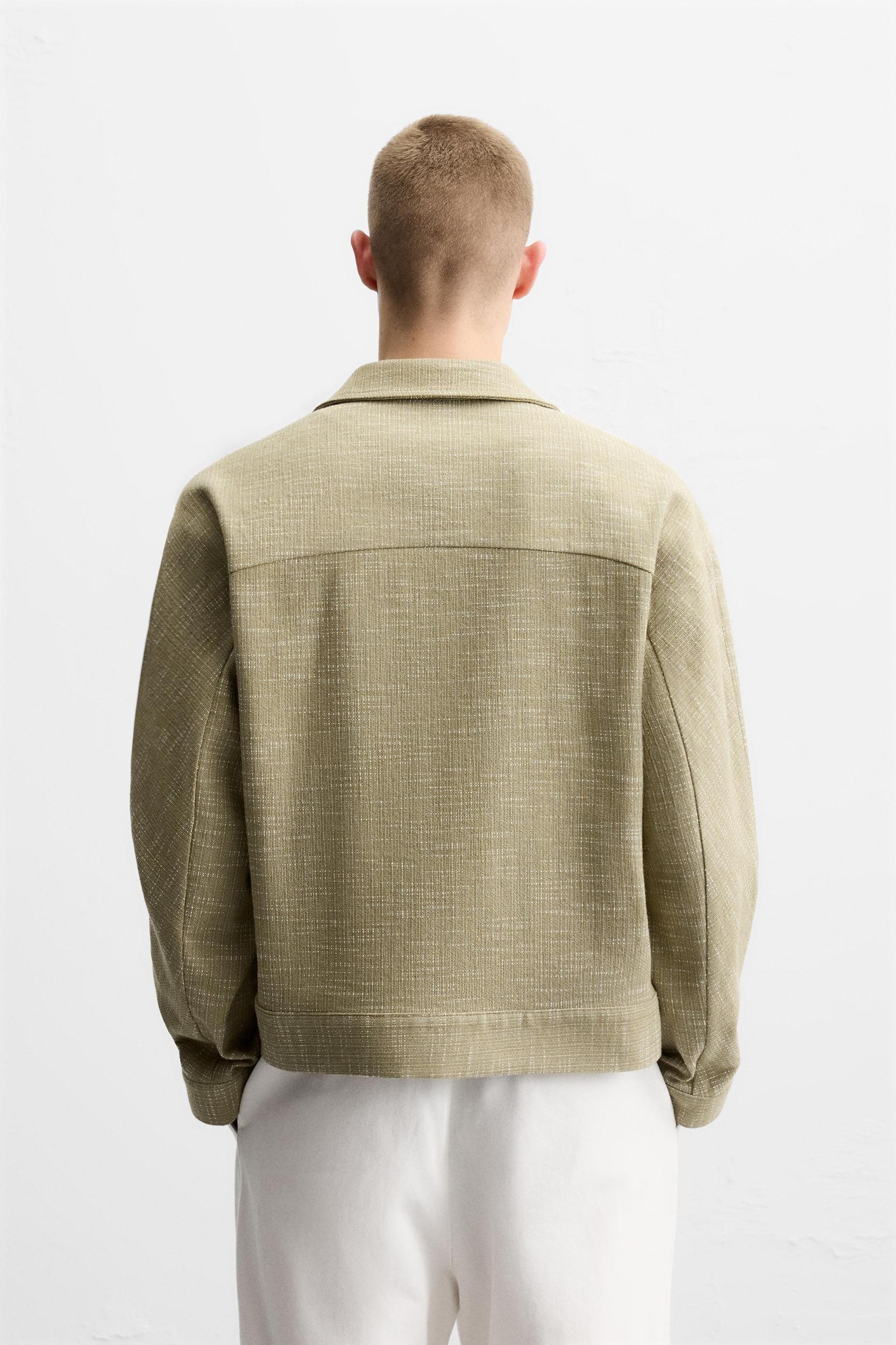 STRUCTURED ZIP OVERSHIRT Product Image