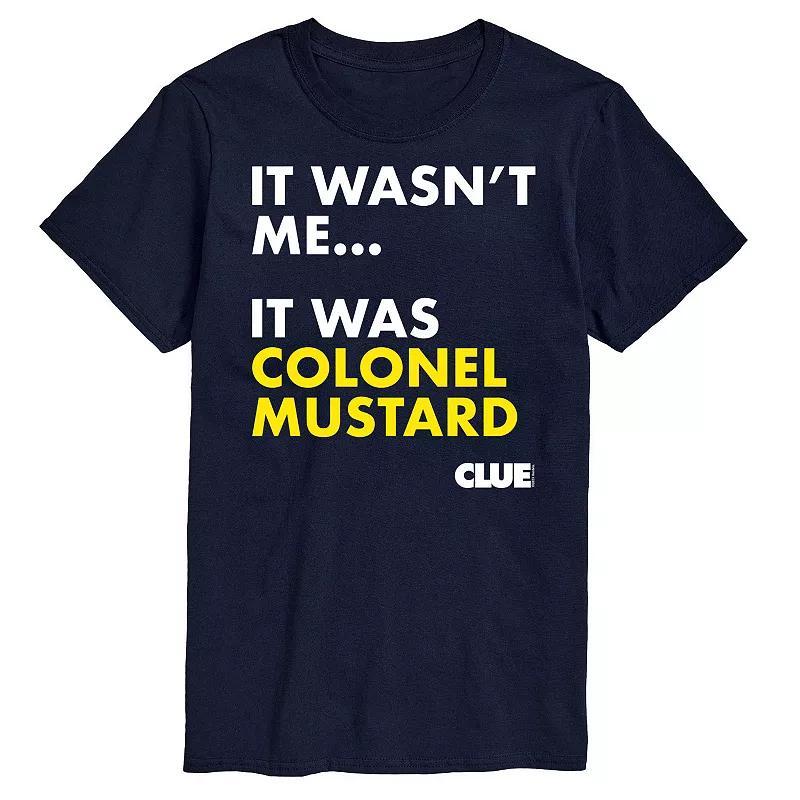 Big & Tall Clue It Was Colonel Mustard Graphic Tee, Mens Product Image