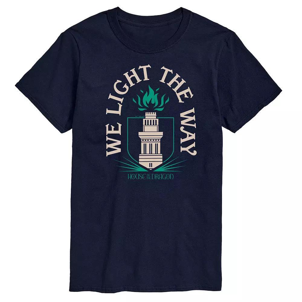Mens House Of The Dragon We Light The Way Graphic Tee Blue Product Image