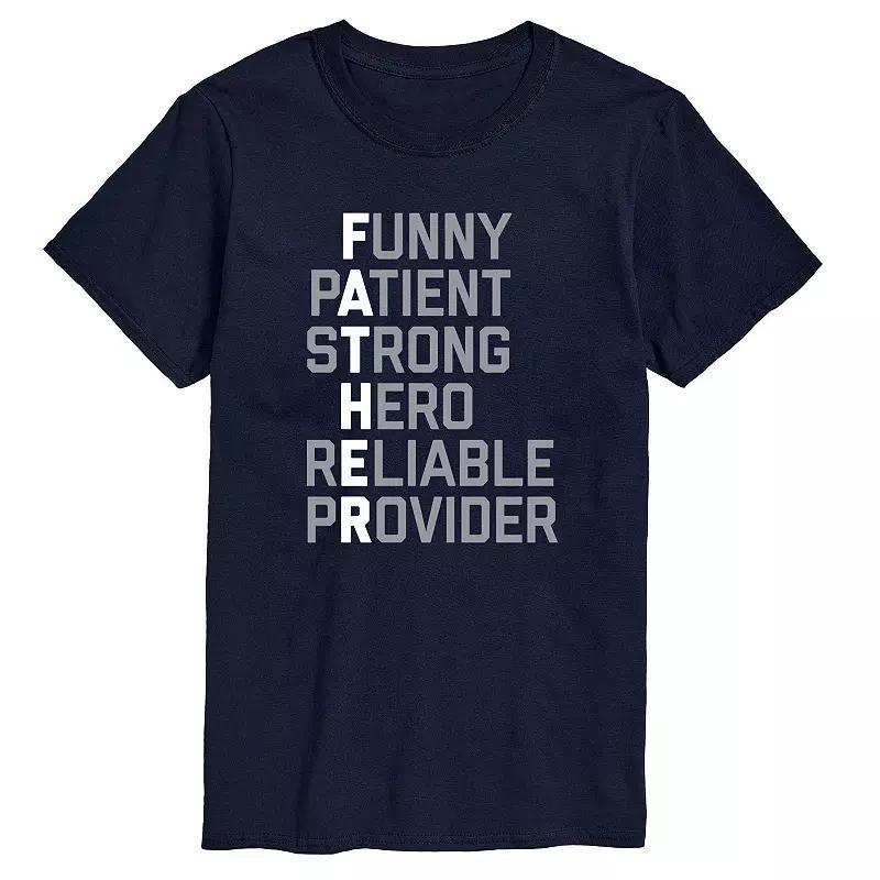Mens FATHER Acronym Graphic Tee Blue Product Image