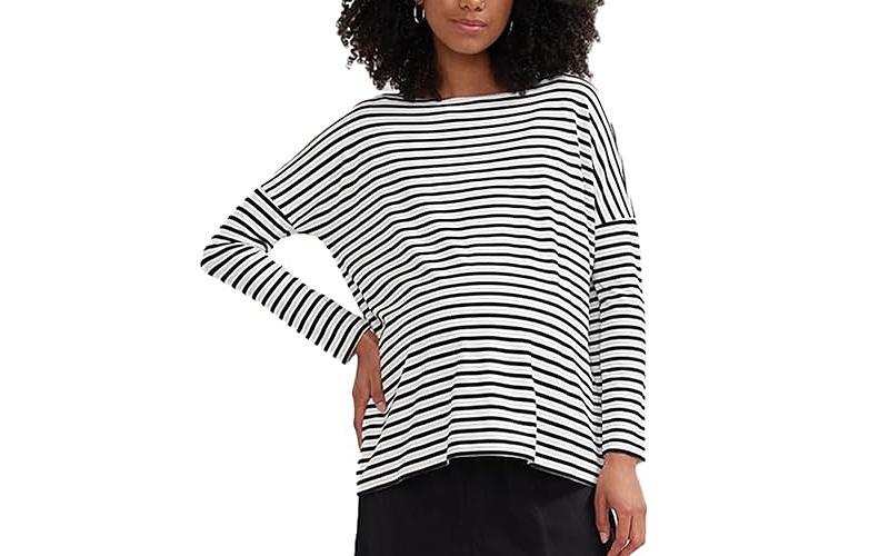 Hatch Collection Long Sleeve Maternity T-Shirt Product Image