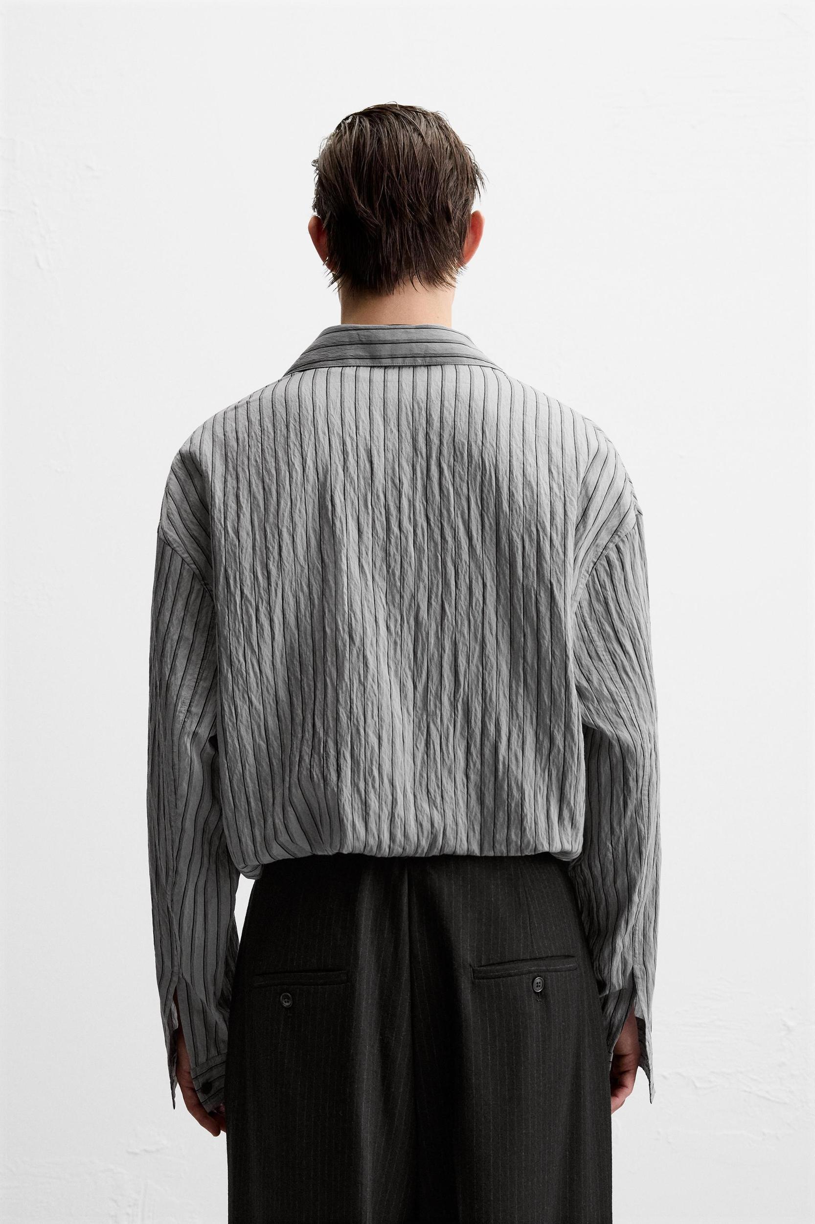 VISCOSE BLEND STRIPED SHIRT Product Image