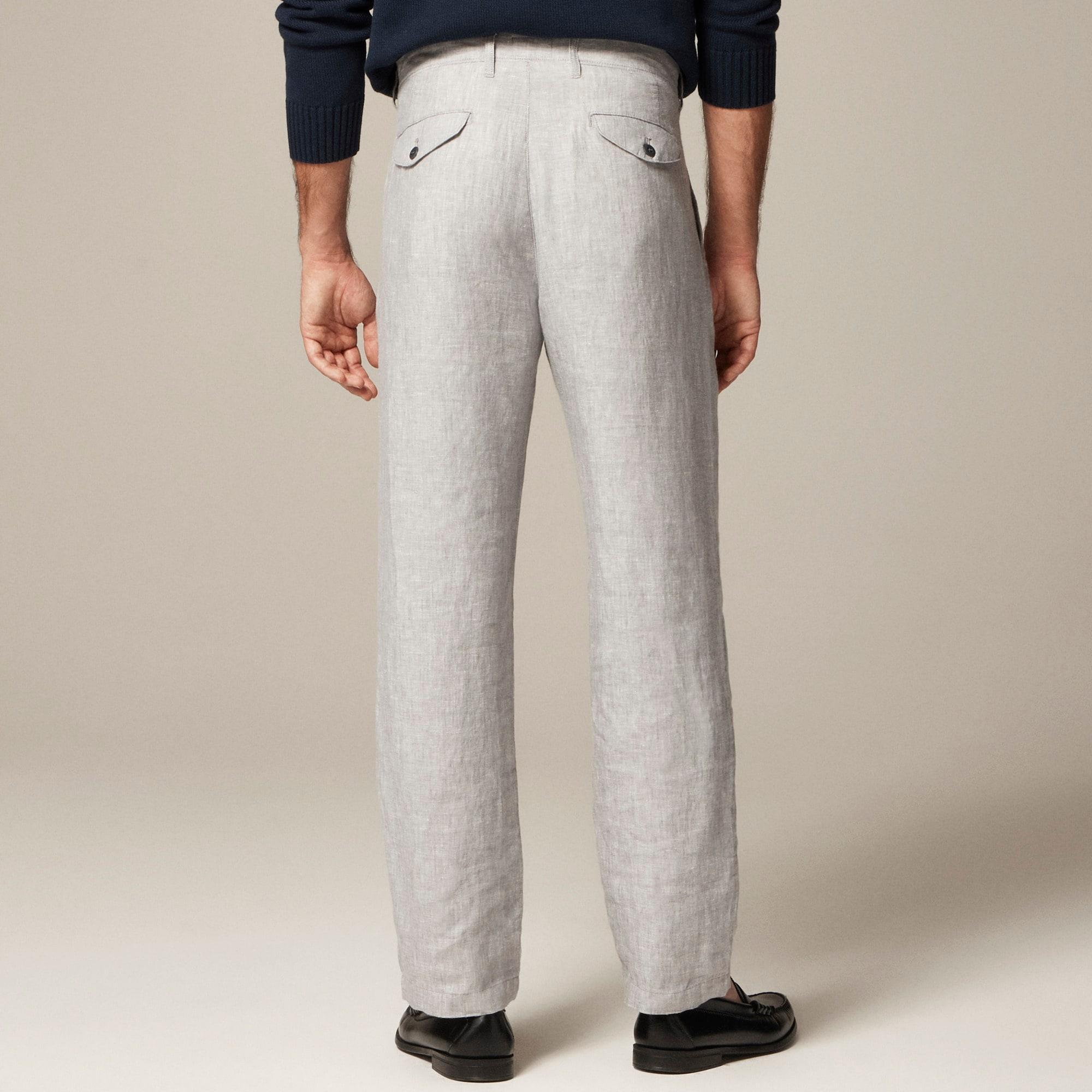 Classic-fit linen trouser Product Image