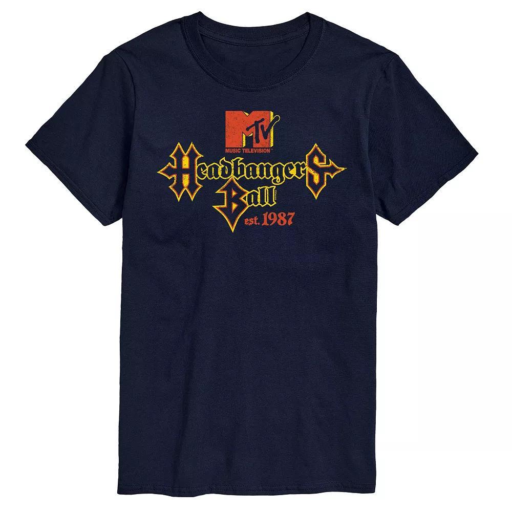 Big & Tall Head Bangers Ball 87 Graphic Tee, Mens Blue Product Image
