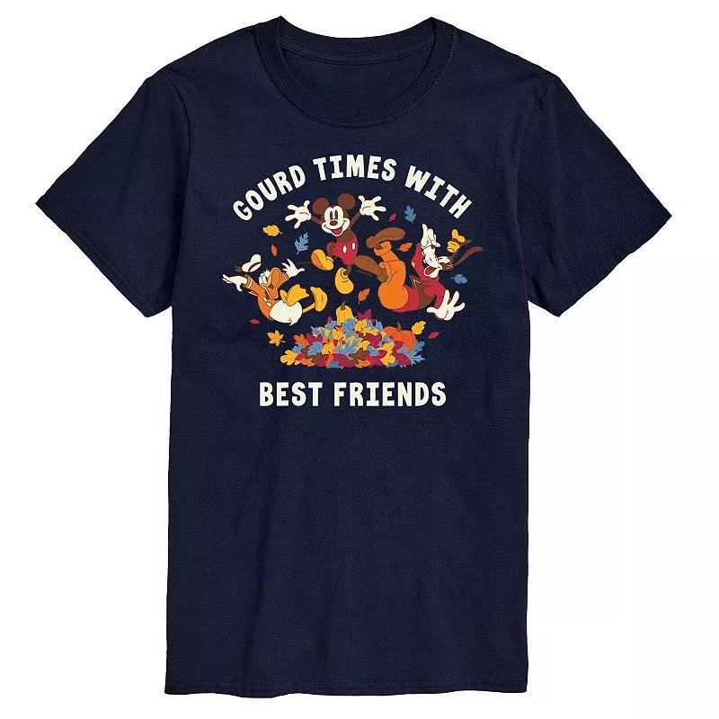 Disneys Mickey Mouse and Friends Big & Tall Gourd Times With Best Friends Graphic Tee, Mens Product Image