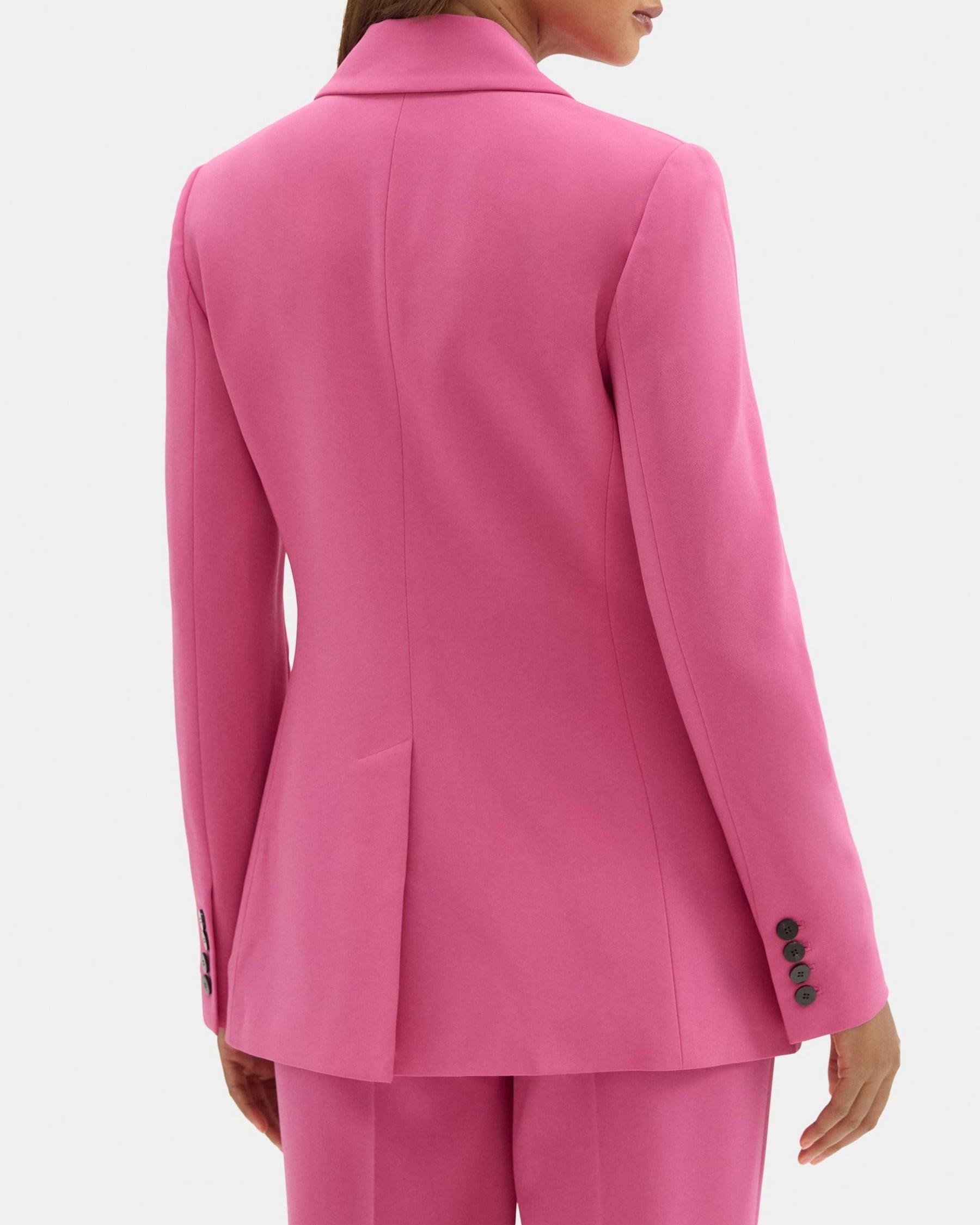 Single-Breasted Blazer in Crepe Product Image