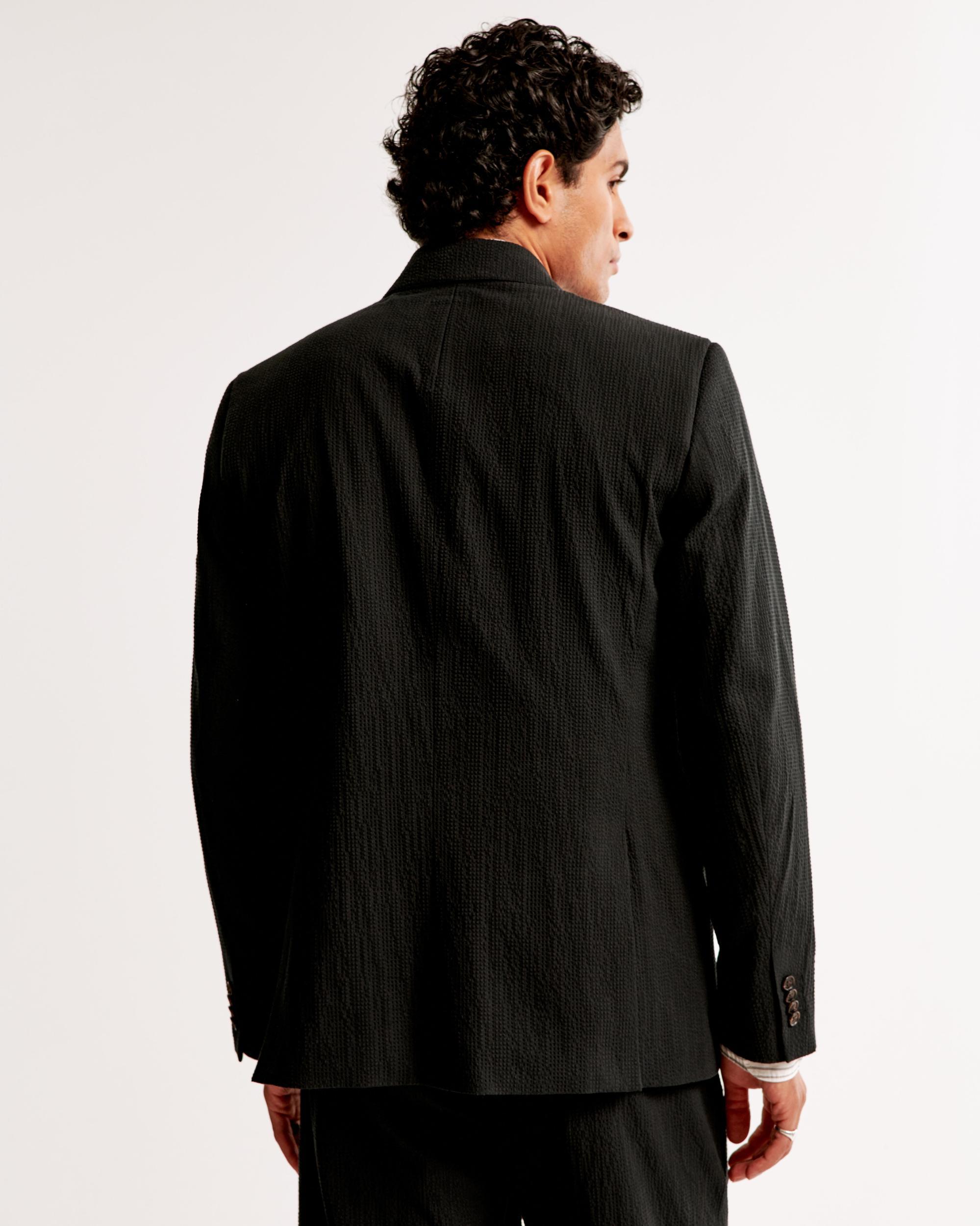 The A&F Collins Tailored Classic Seersucker Blazer Product Image