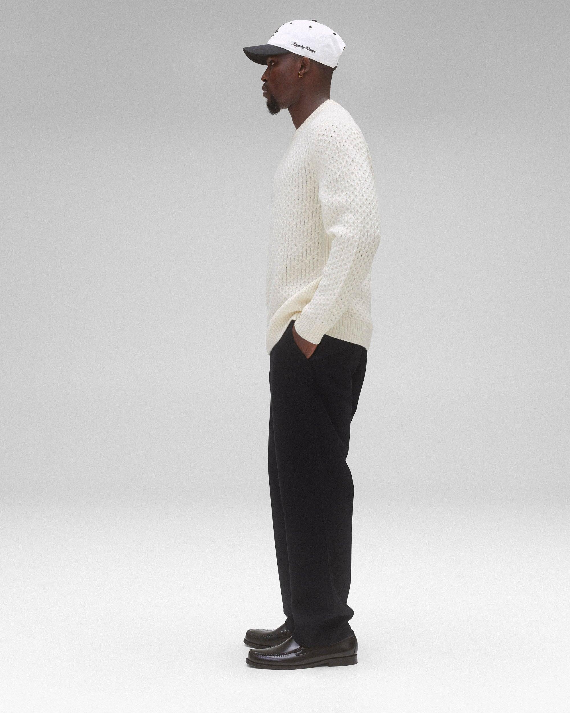 Merino Honeycomb Crewneck Male Product Image