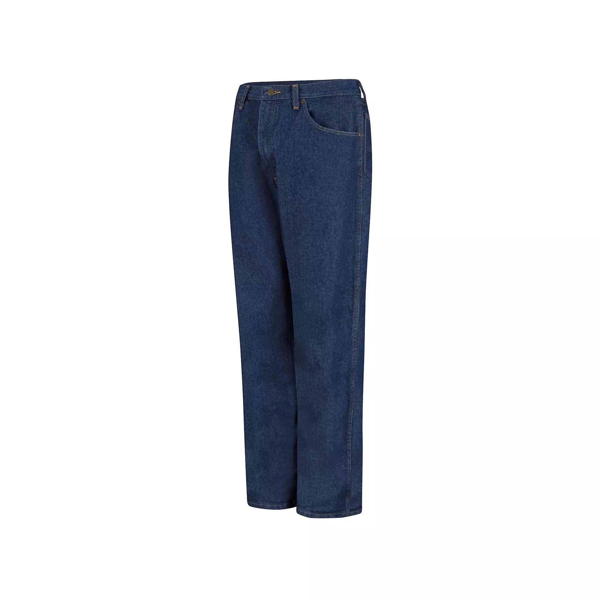 Men's Red Kap Relaxed-Fit 5-Pocket Jeans, Size: 40 X 32, Dark Blue Product Image