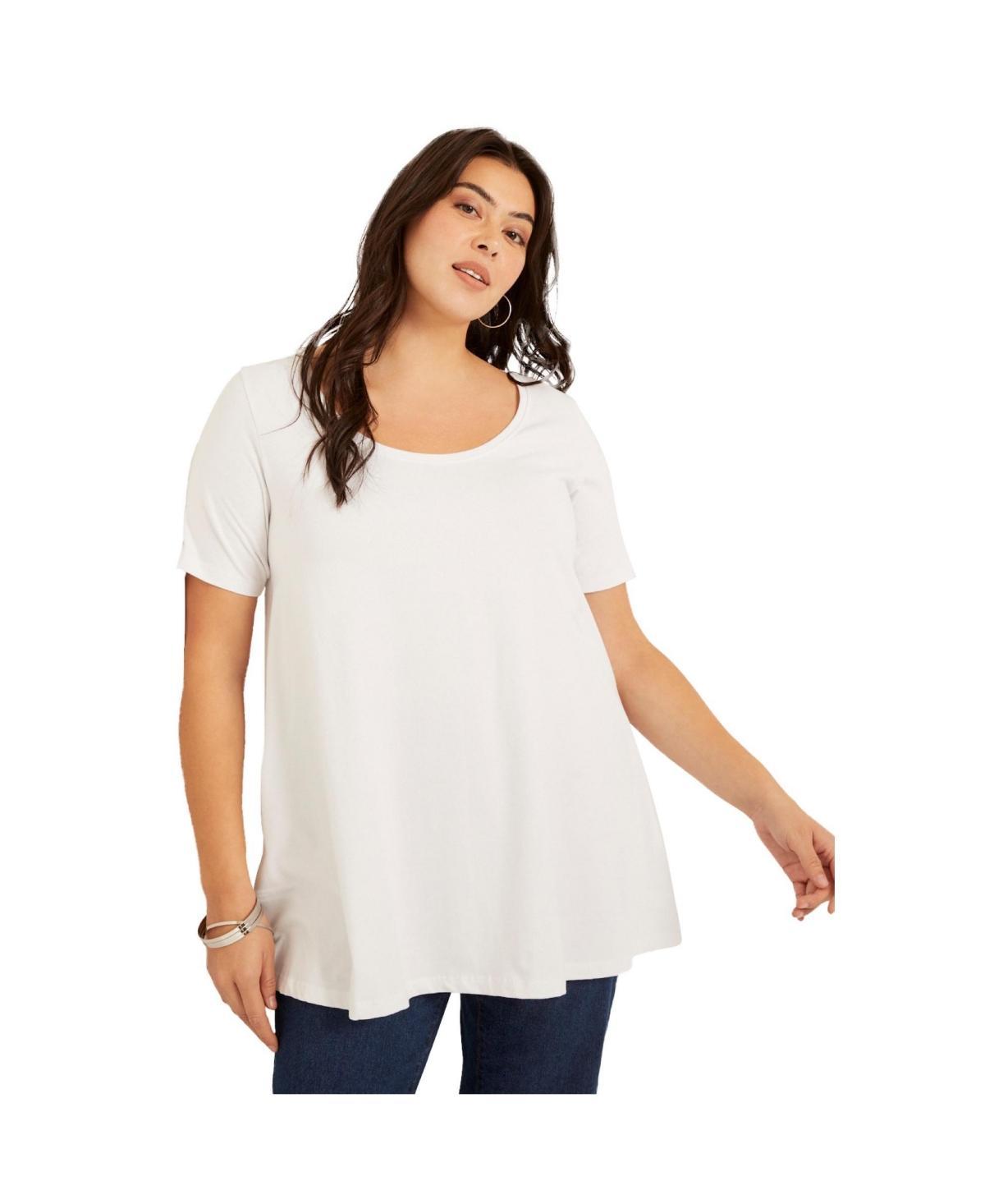 June + Vie Womens June + Vie Short-Sleeve Swing One + Only Tunic Product Image