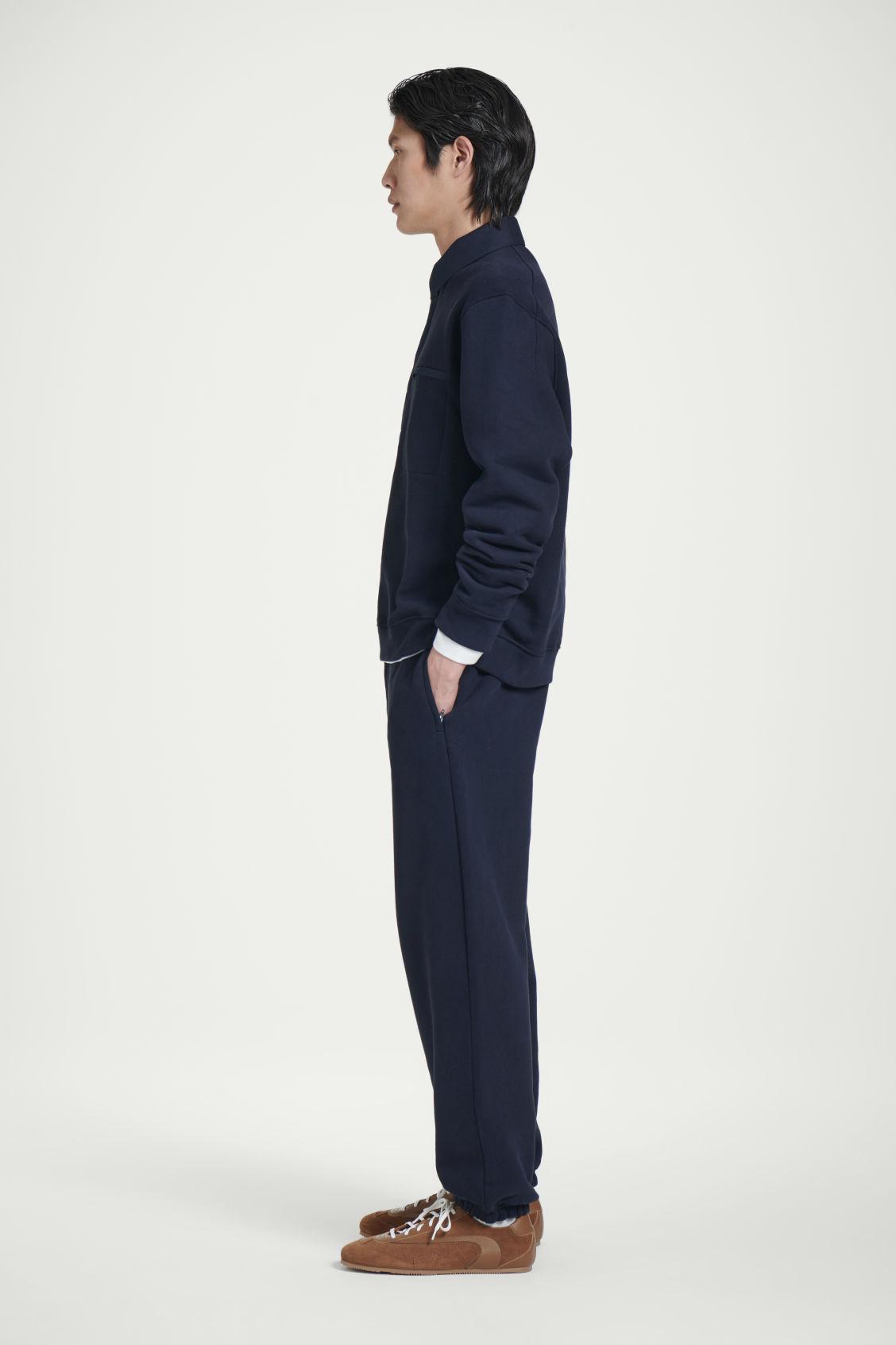 RELAXED HALF-PLACKET POLO SWEATSHIRT Product Image