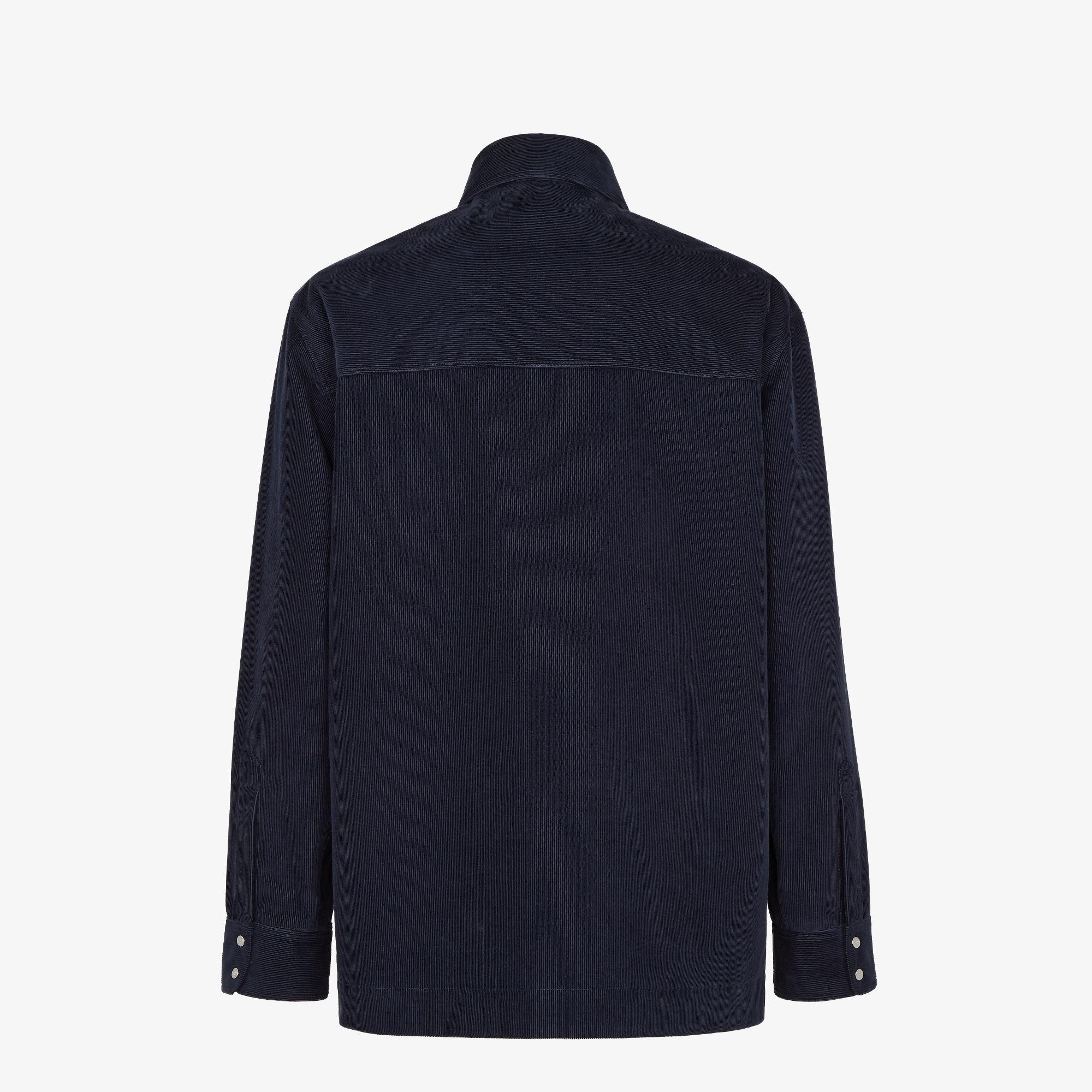 BlousonNavy blue corduroy blouson Product Image