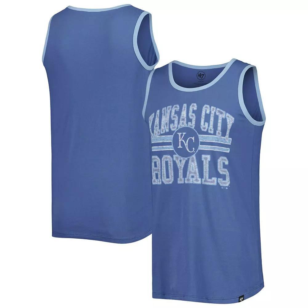 Men's '47 Royal Kansas City Royals Winger Franklin Tank Top, Size: Small, Blue Product Image