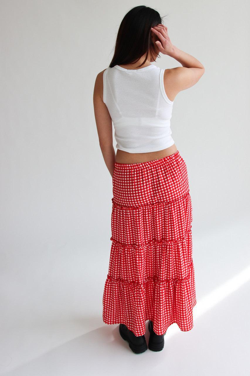 Gingham Cherry Hearts Tank Product Image
