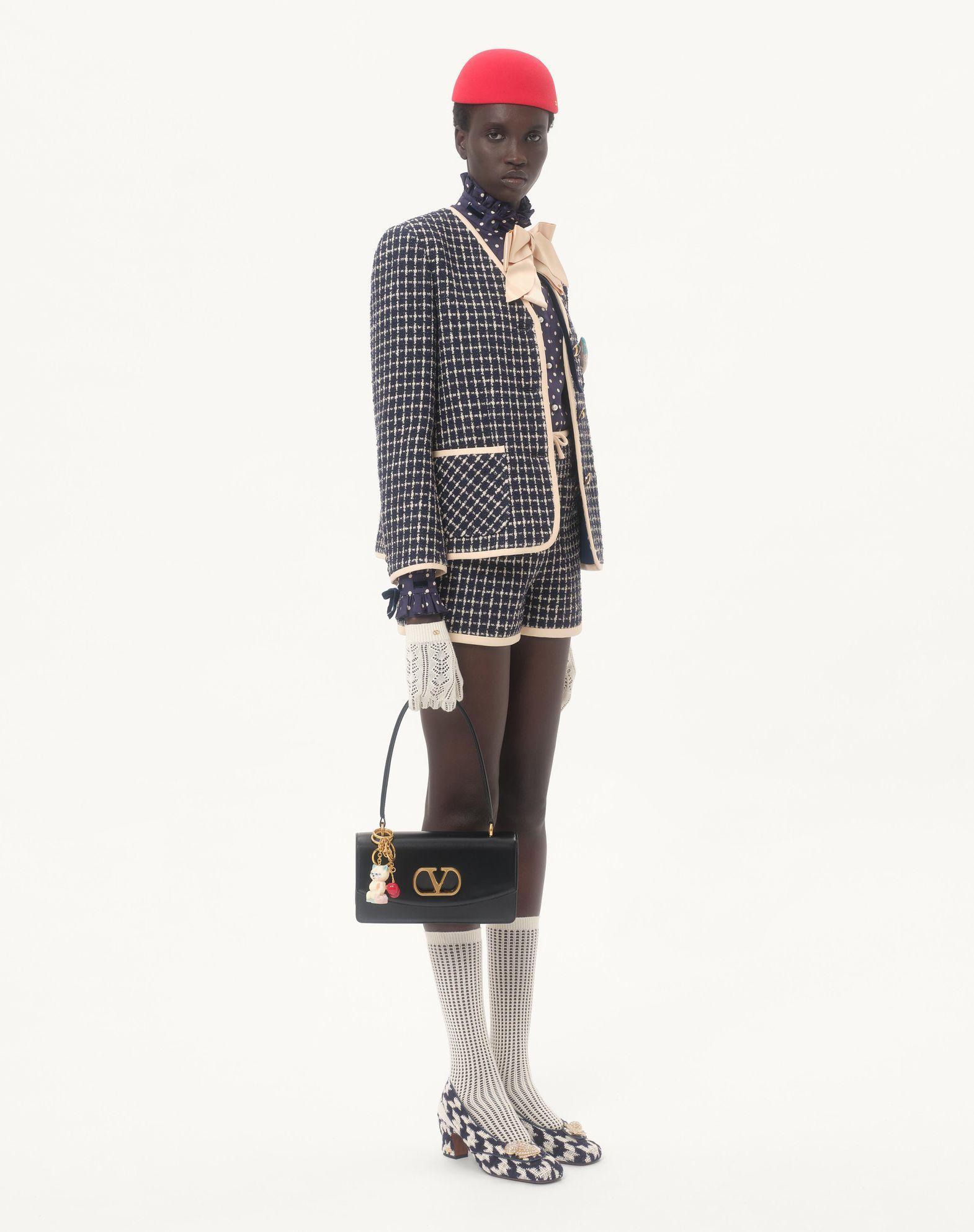 Valentino Garavani Vain Bag With Handle In Shiny Calfskin Product Image