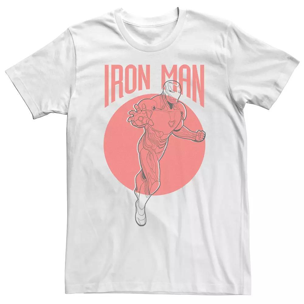 Men's Marvel Avengers Iron Man Simplicity Tee, Size: XXL, White Product Image