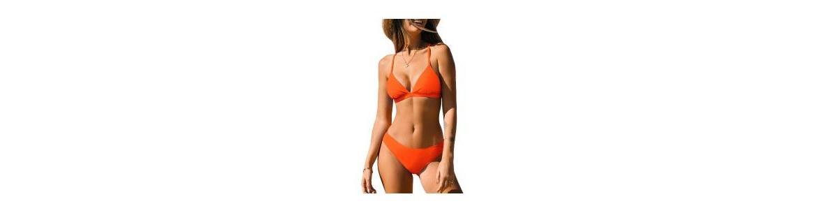 Women's Cupshe Rhapsody Lace-Up Back Bralette & Hipster Bottoms Bikini Set, Size: Large, Blue Product Image