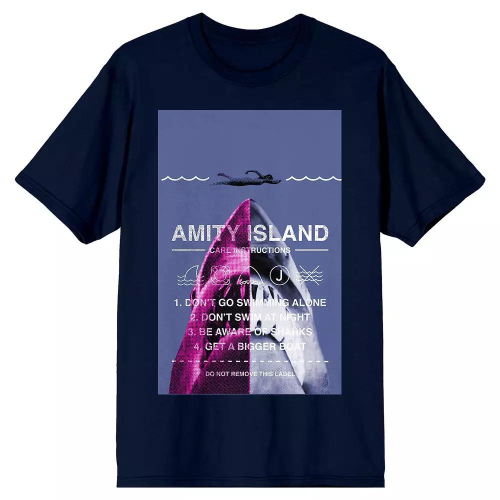 Men's Jaws Amity Island Graphic Tee, Size: XXL, Blue Product Image