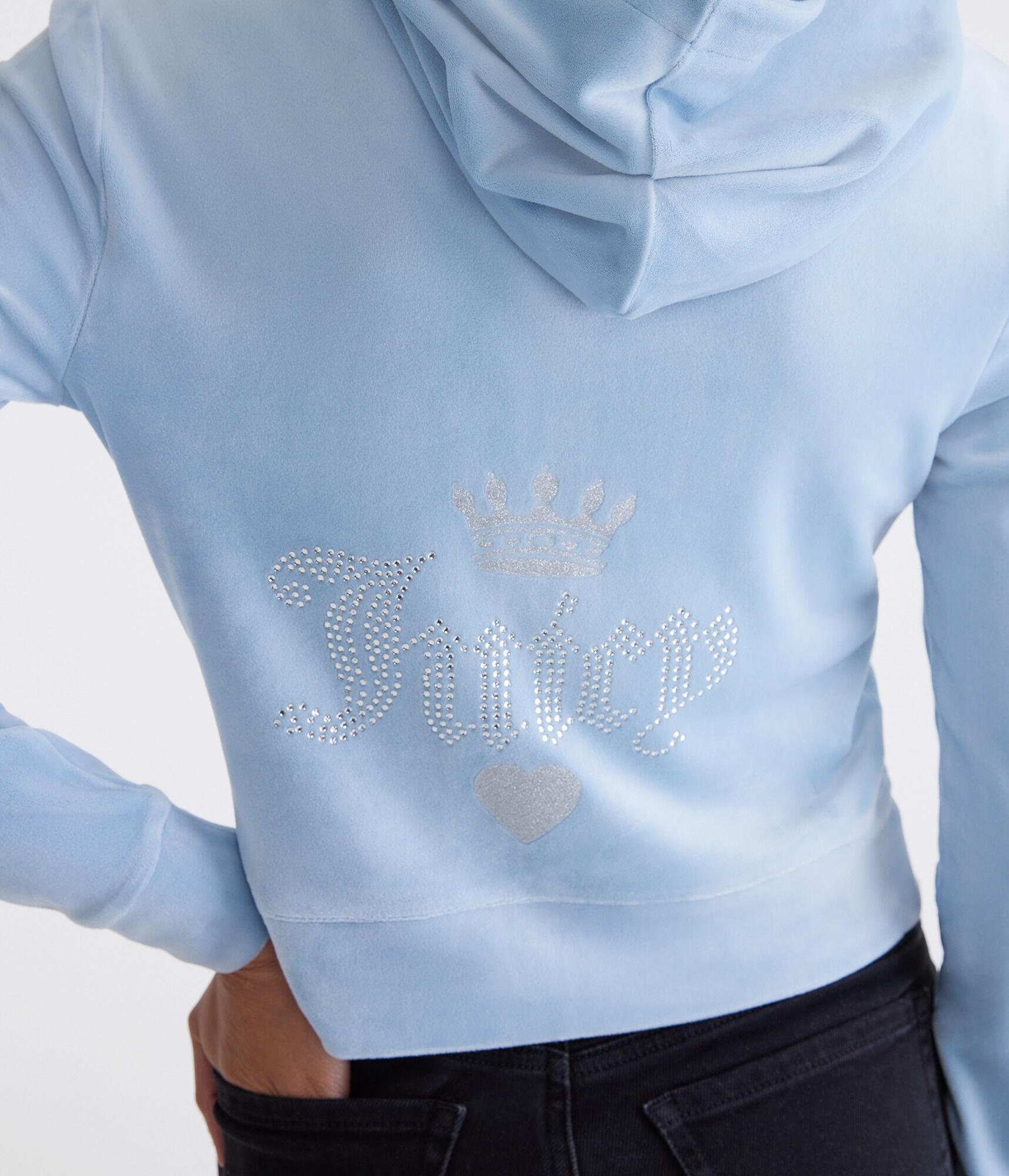 Juicy Couture Bling Velour Full-Zip Hoodie Product Image