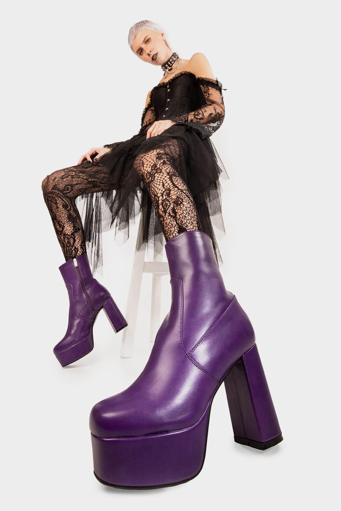 Making Moves Platform Ankle Boots Product Image