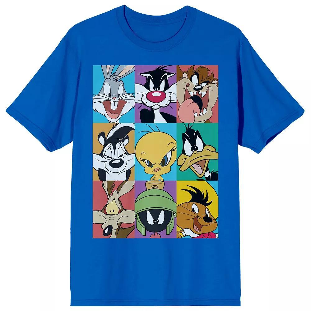 Men's Looney Tunes Characters Tee, Size: Medium, Blue Product Image