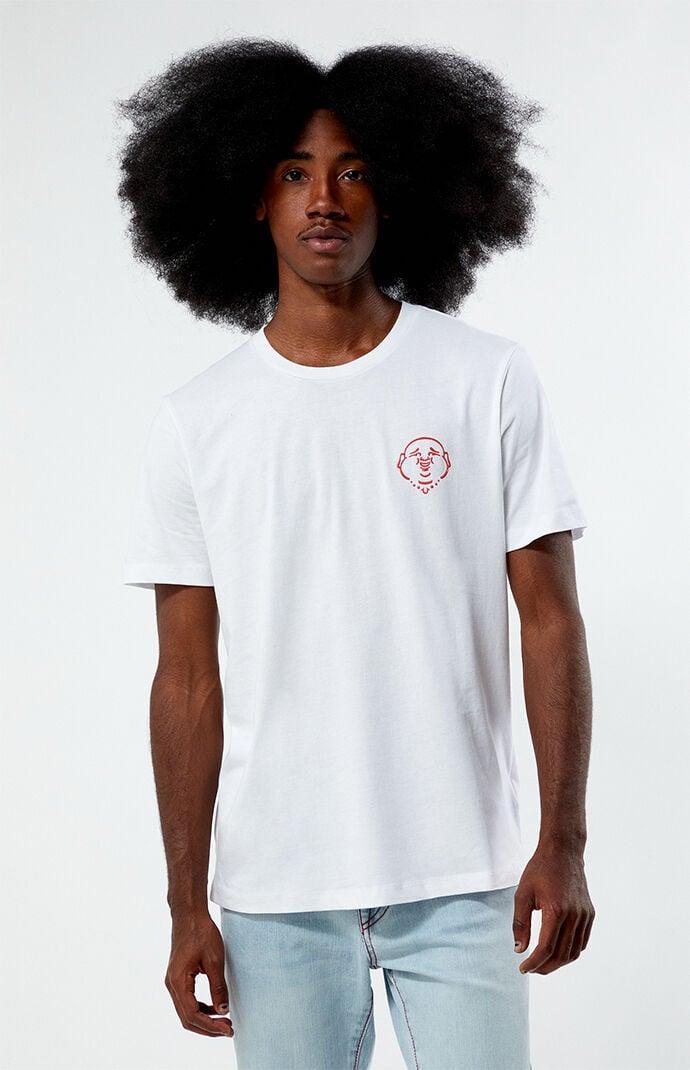 True Religion Mens Raised Buddha Paint T-Shirt Product Image