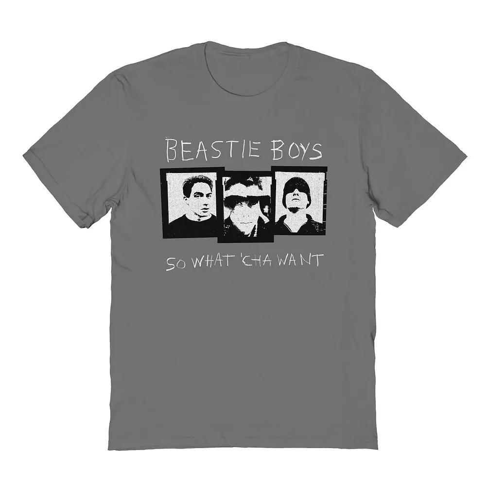 Men's Beastie Boys So Watcha Want White Graphic Tee, Size: Medium, Grey Product Image