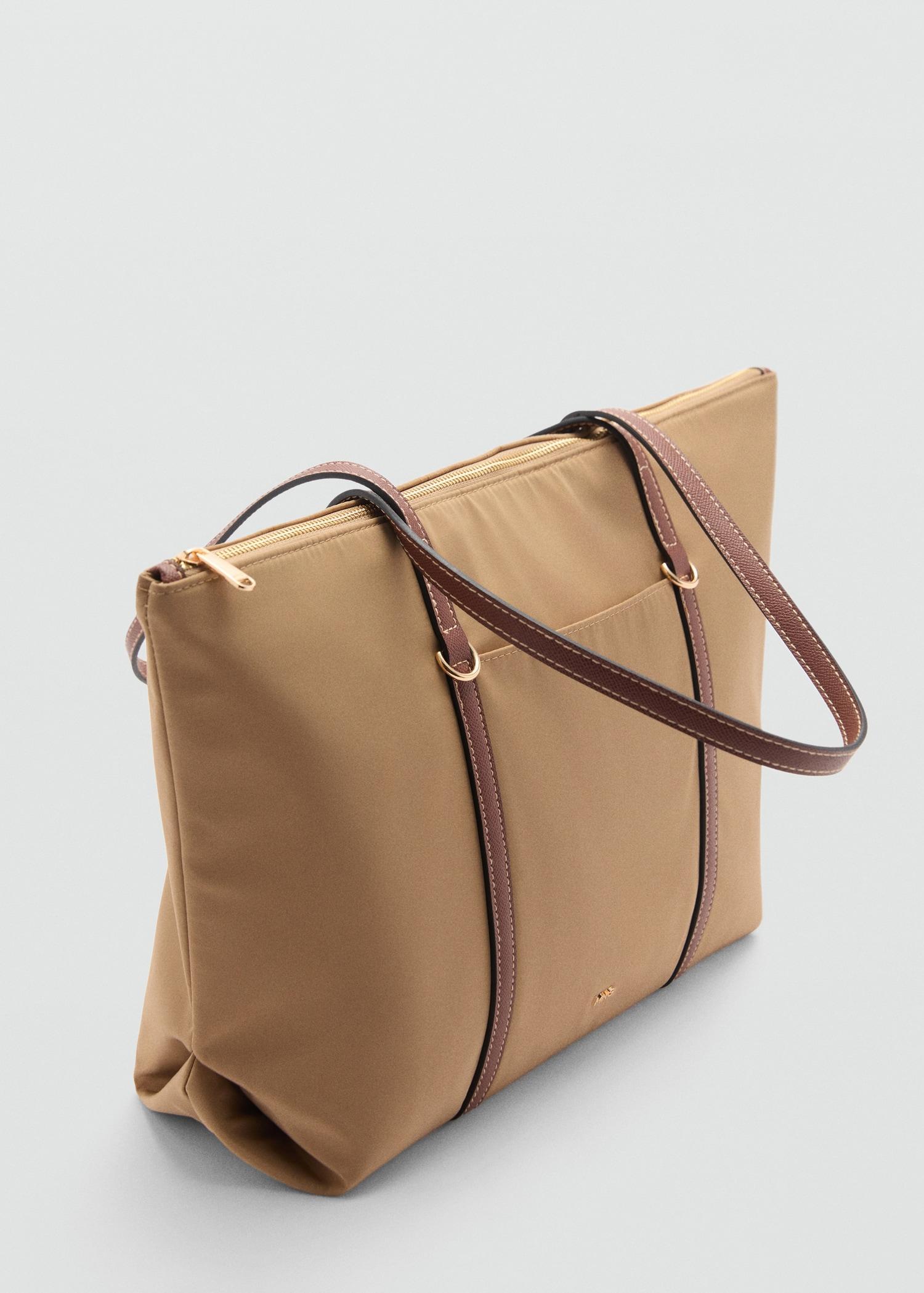 Shopper bag with double handle - Women | MANGO USA Product Image