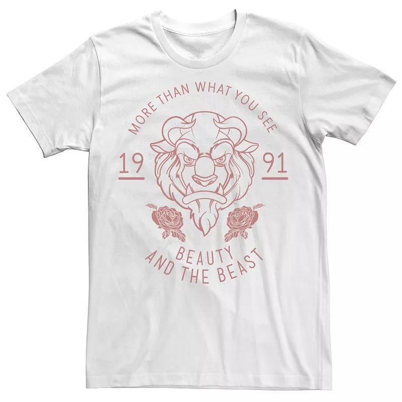 Disney's Beauty And The Beast Men's 1991 Tee, Size: 3XL, Natural Product Image