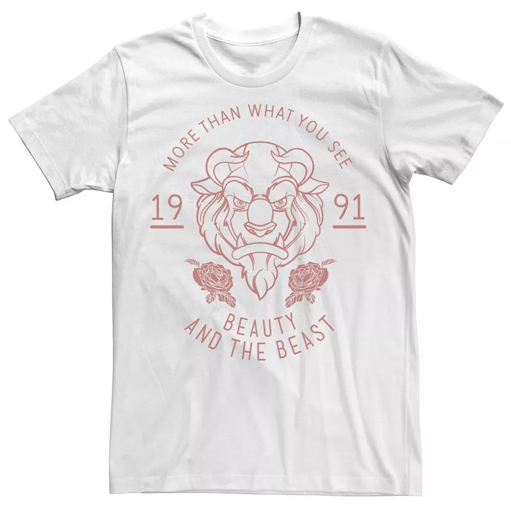 Disney's Beauty And The Beast Men's 1991 Tee, Size: 3XL, Natural Product Image
